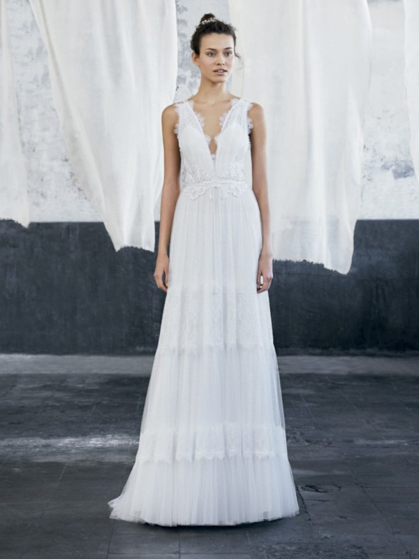 Vestido de novia de la colección Bohemia de Novias Pilar Gil